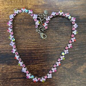 Vintage Sorrelli Purple Crystal Necklace